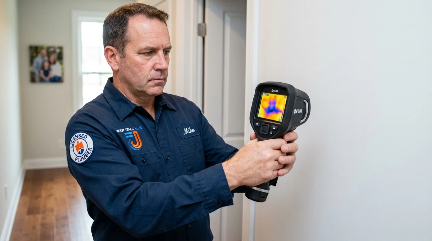 Thermal imaging leak detection by Johns Plumbing LLC in Hidalgo